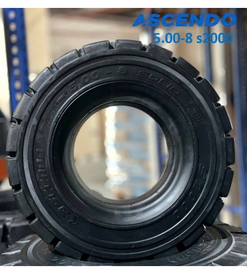 Lốp đặc 5.00-8/3.00D Ascendo Indonexia - Công nghệ Hàn Quốc